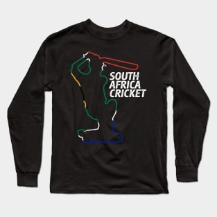 South African Cricket & Flag Long Sleeve T-Shirt